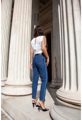 High Waisted Jeans With Shafts