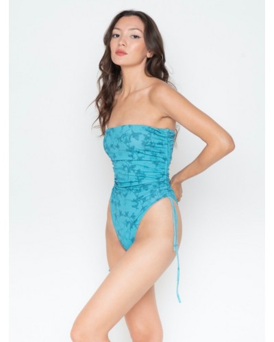 Fleur One-Piece Swimsuit Petrol