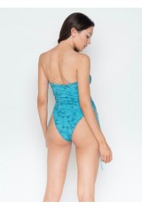 Fleur One-Piece Swimsuit Petrol