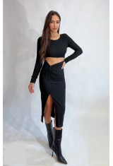 Black Midi Dress