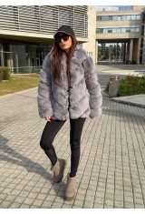 Grey Faux Fur