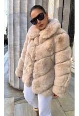 Nude Faux Fur