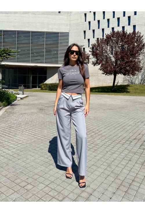 Paula Grey Pant 