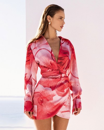 Riviera Rose Print Dress