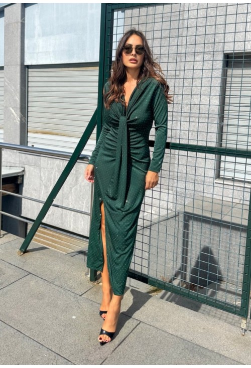 Green Sparkle Midi Dress