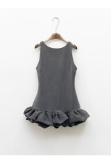 Viral Balloon Grey Dress