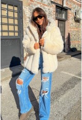 Off white Faux Fur