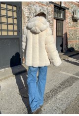 Off white Faux Fur