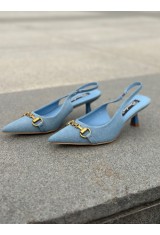 Denim Slingback